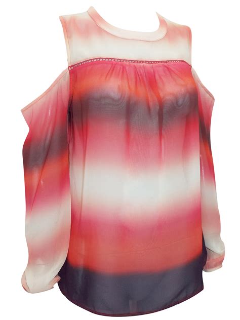 n3xt pink ombre sunset open shoulder top size 6 to 20