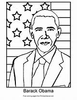 Obama Coloring Barack Pages Presidents President Printable Primarygames African Pdf Physics Color Girl Sheets Preschool Kids Crafts Print Play Getcolorings sketch template
