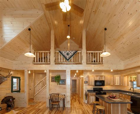 kitchen  living room   log cabin style home  wood floors wooden walls  ceiling