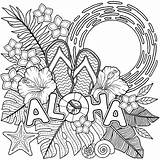 Aloha Toucan Hawaii Adulti Foglie Colorare Tropicali Tucano Fra Kolorowanka Miscellaneous St4 Coloringonly Wydruku sketch template