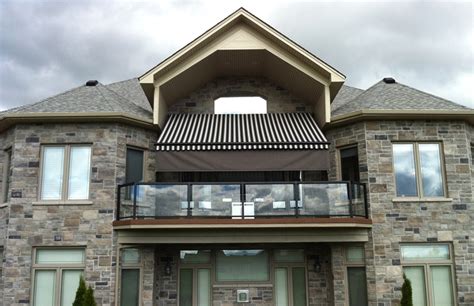retractable awning   balcony   estate home rolltec retractable awnings toronto