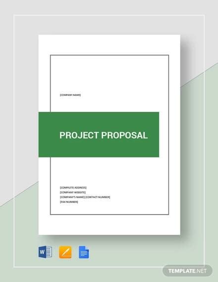 simple project proposal templates   ms word pages
