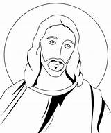 Coloring Ascension Pages Jesus Christ sketch template