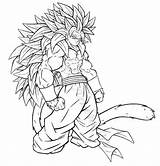 Goku Super Dragon Ball Saiyan Coloring Pages Drawing Fusion Ssj3 Ssj Drawings Gogeta Getcolorings Print Color Deviantart Anime Printable sketch template