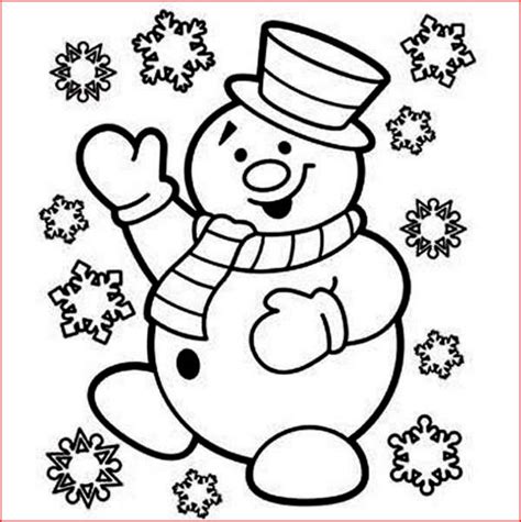 coloring pages christmas snowman coloring pages   printable