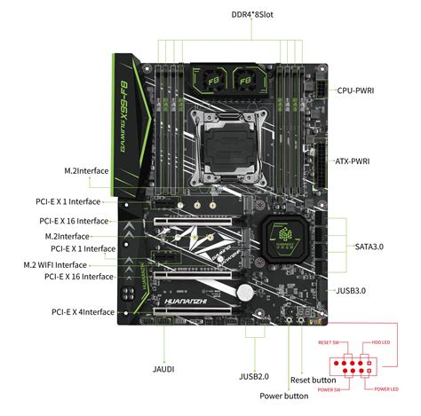 Huananzhi X99 F8 Motherboard Intel Xeon E5 Lga2011 3 Ddr4 Recc Nvme
