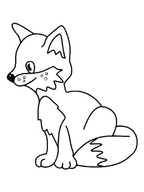 cute fox coloring pages    collection  fox coloring page