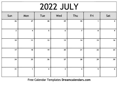 july  calendar  printable  holidays  observances