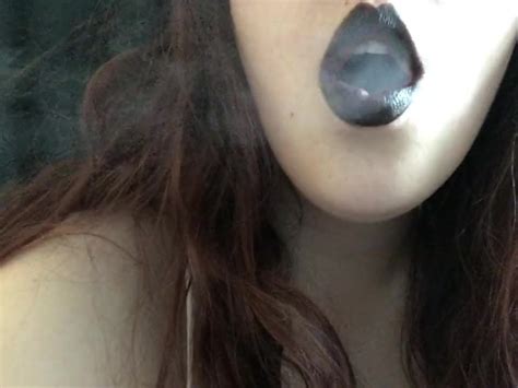 Chubby Goth Fetish Goddess D Smoking A Virginia Slim 120