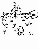 Fish Fishing Catching Boat Coloring Pages Drawing Kids Kidsplaycolor Colouring Color Sail Three Getdrawings sketch template
