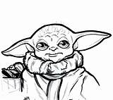 Yoda Dibujo Bebé Imprime Mandaloriano Drucken sketch template