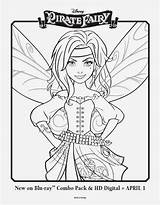 Coloring Iridessa Fairies Fairy Tinkerbell Pirate Savvy sketch template