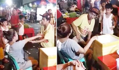 Watch Woman Receives Very Bizarre Street Massage In Asia Would You