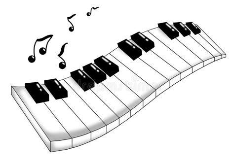 musikalische tastatur stock abbildung illustration von komponieren