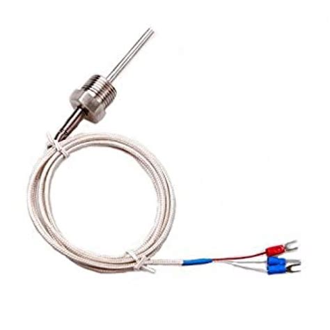 rtd pt temperature sensor stainless steel probe  wires