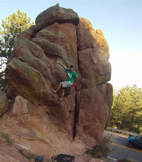 climb russian nose boulder