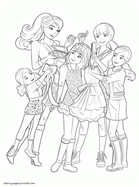 barbie   sisters   pony tale coloring pages  coloring