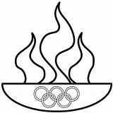 Olympic Flame sketch template