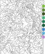 Coloring Pages Number Color Numbers Printable Paint Adult Sheets Nicole Adults Mandala Girl Kids Malen Zahlen Nach Vorlagen Kostenlos Disney sketch template