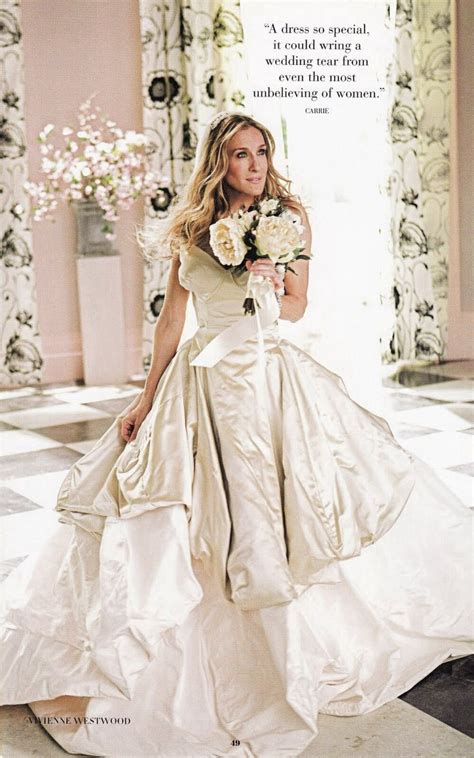 carrie bradshaw s sjp wedding gown by vivienne westwood sex and the city movie 1 famous