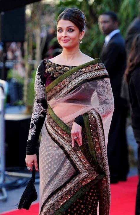Exclusive Aishwarya Rai In Designer Saree Replica 518024
