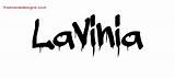 Lavinia Name Graffiti Designs Tattoo Lettering sketch template
