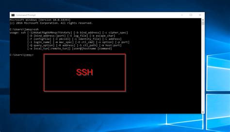 enable ssh  windows  command prompt