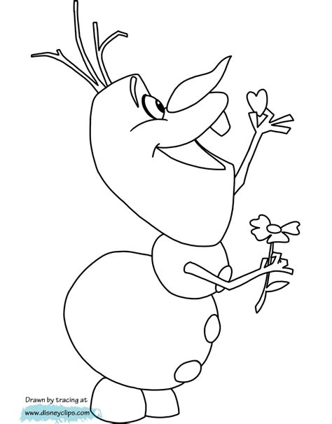 olaf valentine coloring page coloring pages