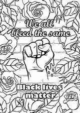 Coloring Matter Lives Pages Blm Resources Supporting Messages Teaching Amazing sketch template