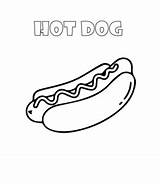 Dog Hot Coloring Pages Bun Burger Playinglearning sketch template