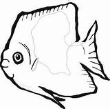 Fish Coloring Pages Funny Tropical Fat Collection 2010 Angel Print Marine Cartoons Clipart sketch template
