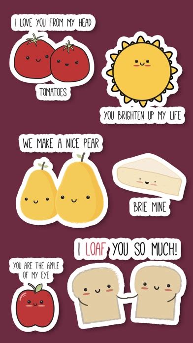 cute love puns sticker pack app  android apk