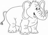 Mewarnai Binatang Gajah Tk sketch template