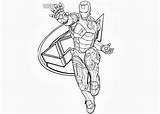 Coloring Iron Man Avengers Pages Cartoon Kids Printable Color Print Books Getcolorings sketch template