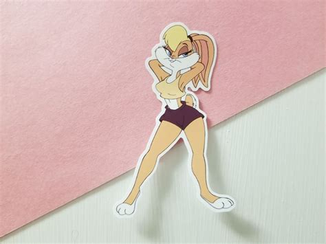 sexy lola bunny sticker looney tunes decal space jam furry etsy