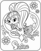 Shine Shimmer Coloring Pages Nahal sketch template