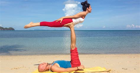 Two Person Yoga Poses Really Hard Abc News