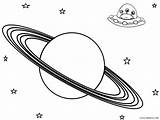 Coloring Pages Saturn Print Planets Popular sketch template