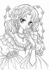 Coloring Books Pages Shojo Coloriage Book sketch template