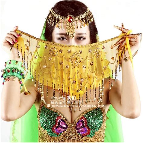 performance belly dance face veil belly dance veil 9 colors in belly