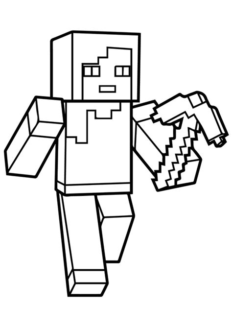 alex minecraft coloring page  printable coloring pages  kids