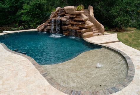 simple inground pool designs  waterfalls  small space home decorating ideas