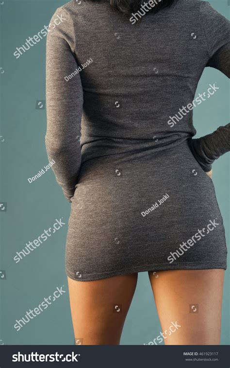 model backside wearing dress stock photo  shutterstock