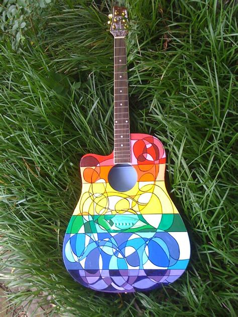 hand painted guitars ukuleles  art ideas  pinterest