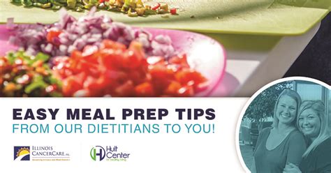 Meal Prep Tips Homepage Graphic Illinois Cancercare