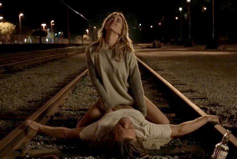 bojana novakovic rides guy in a railway in shameless