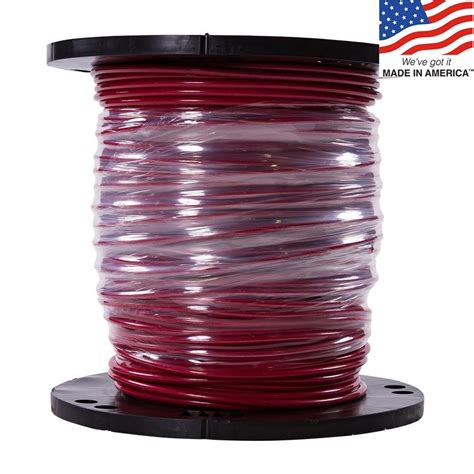 southwire  ft  awg stranded red copper thhn wire   roll  lowescom