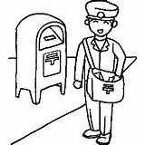Mailman Coloring Clipart Pages Clip Kids Cliparts Sheet Printable Sheets Postman Jobs Preschool Color Websites Presentations Reports Powerpoint Projects Use sketch template