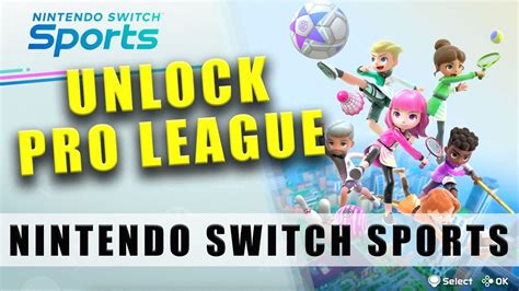 nintendo switch sports   unlock pro league win big sports