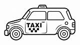 Taxi Coloringpagesfortoddlers sketch template